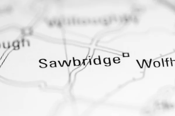 Sawbridge Reino Unido Sobre Mapa Geografia — Fotografia de Stock