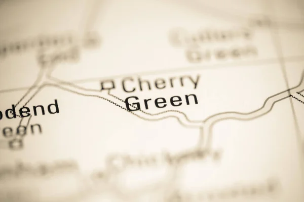 Τσέρι Γκριν Ηνωμένο Βασίλειο Χάρτη Γεωγραφίας — Φωτογραφία Αρχείου