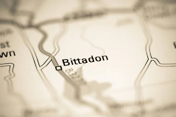 ビタドンだ 地理地図上のイギリス — ストック写真