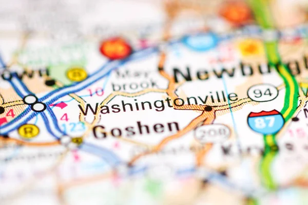 Washingtonville. New York. USA on a geography map