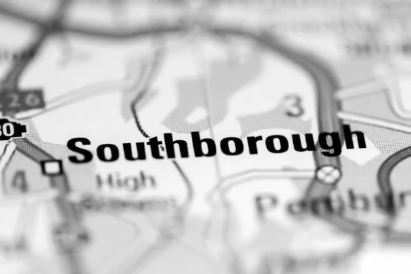 サウスバラだ 地理地図上のイギリス — ストック写真