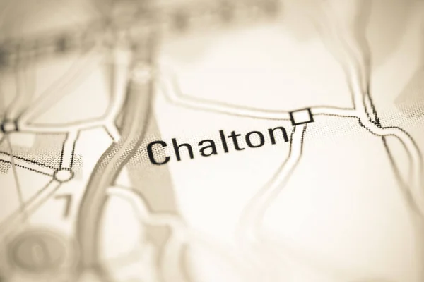チャルトン 地理地図上のイギリス — ストック写真