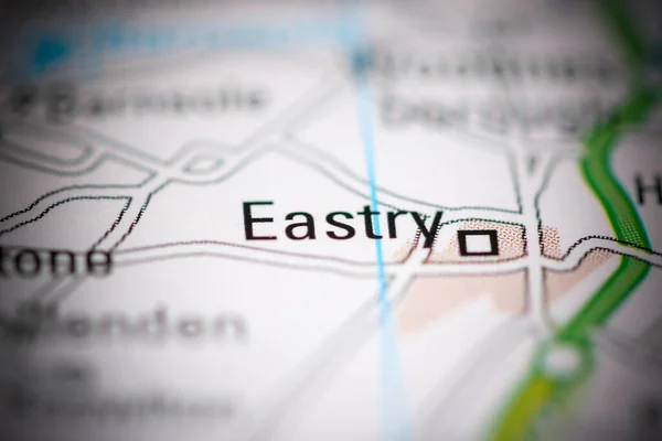 Eastry Reino Unido Sobre Mapa Geografia — Fotografia de Stock