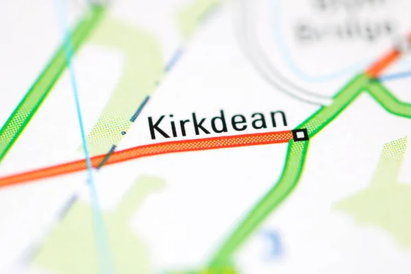 イギリスの地理地図上のカークディーン — ストック写真