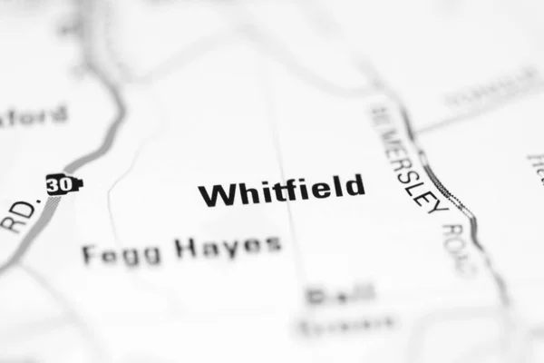 Whitfield Географічній Карті Великої Британії — стокове фото