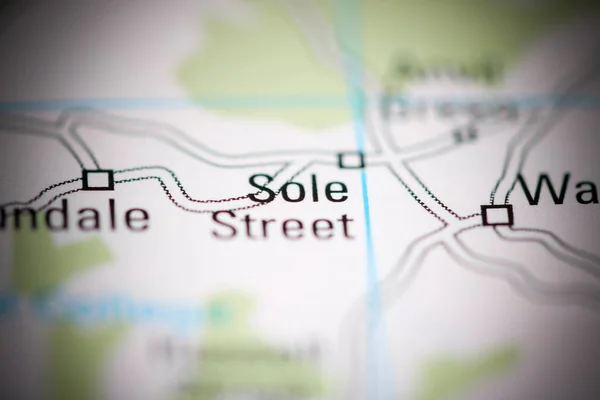 ソール ストリート 地理地図上のイギリス — ストック写真