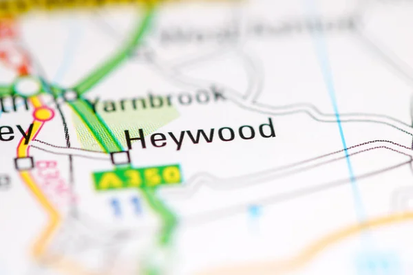 ヘイウッド 地理地図上のイギリス — ストック写真