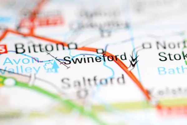 スウィンフォード 地理地図上のイギリス — ストック写真