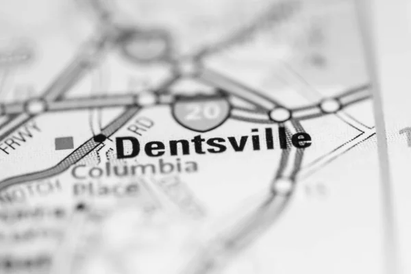 Dentsville Sobre Mapa Dos Estados Unidos América — Fotografia de Stock