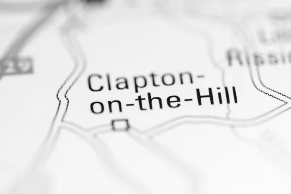 丘の上のクラプトン 地理地図上のイギリス — ストック写真
