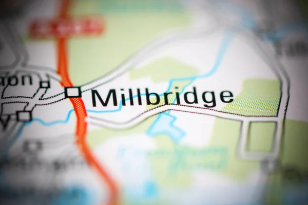 Millbridge Reino Unido Sobre Mapa Geografia — Fotografia de Stock