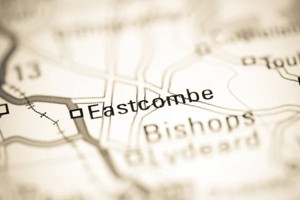 イーストコム 地理地図上のイギリス — ストック写真
