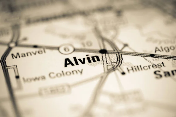 Alvin Texas Usa Geography Map — Stock Photo, Image