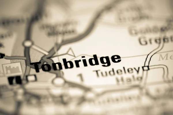 Tonbirdge Reino Unido Sobre Mapa Geografia — Fotografia de Stock