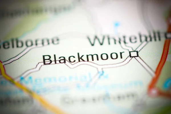 Блекмур Велика Британія Географічній Карті — стокове фото