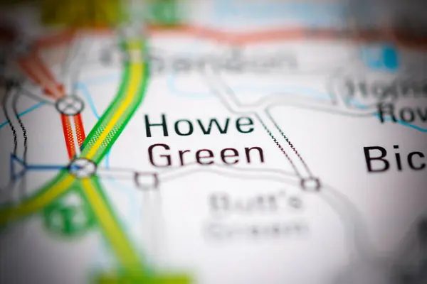 Howe Green Regno Unito Una Carta Geografica — Foto Stock