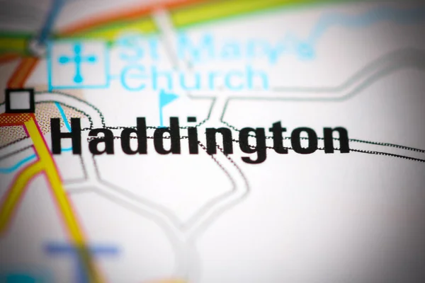 Haddington Una Mappa Geografica Del Regno Unito — Foto Stock