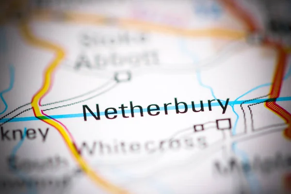 Netherbury Reino Unido Sobre Mapa Geografia — Fotografia de Stock