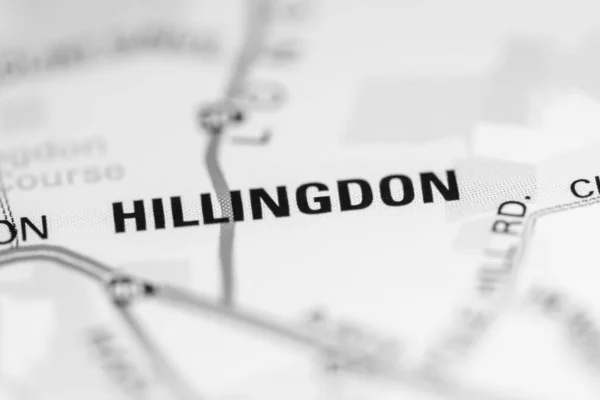 Hillingdon Sobre Mapa Reino Unido — Fotografia de Stock