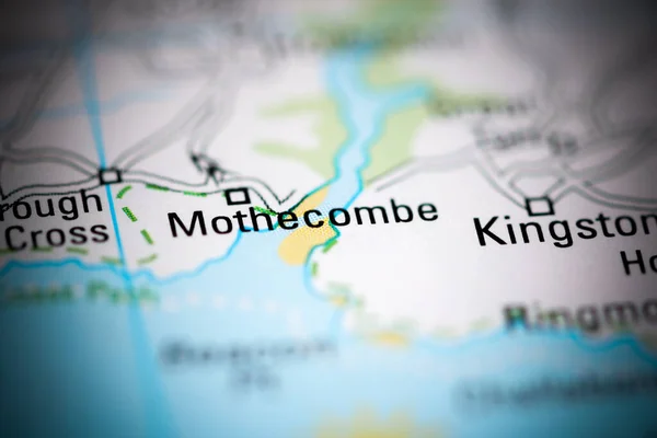 モセコムだ 地理地図上のイギリス — ストック写真