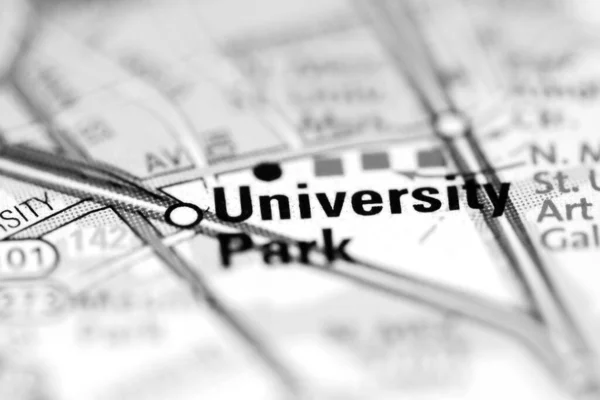 University Park Geografické Mapě Usa — Stock fotografie