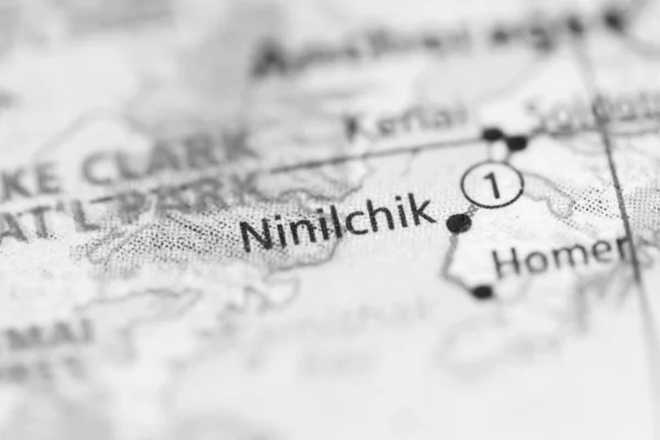 Ninilchik Mapa Geográfico Dos Eua — Fotografia de Stock