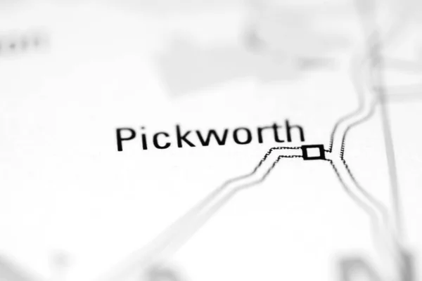 Pickworth Mapa Geográfico Reino Unido — Fotografia de Stock