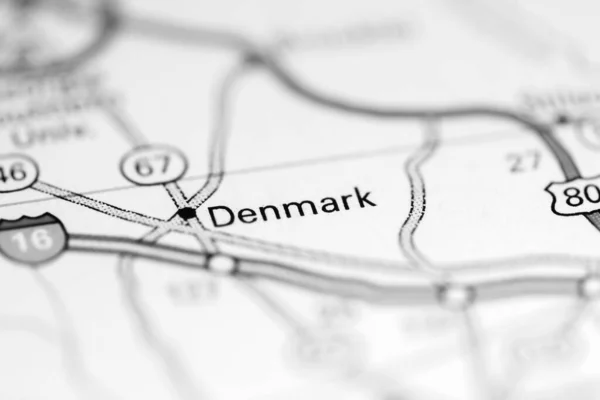 デンマーク ジョージア 地理地図上のアメリカ — ストック写真