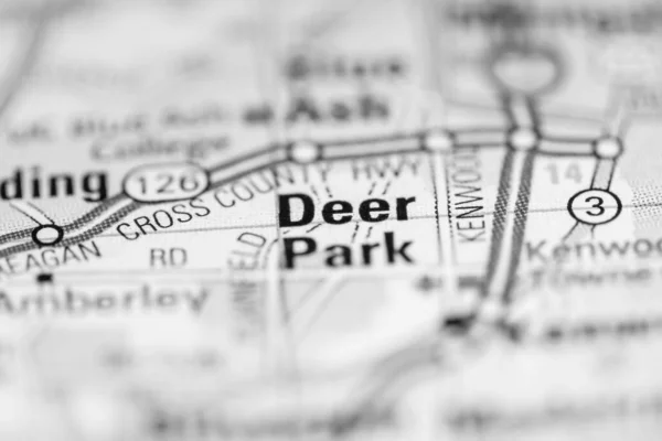 Deer Park on a map of the United States of America