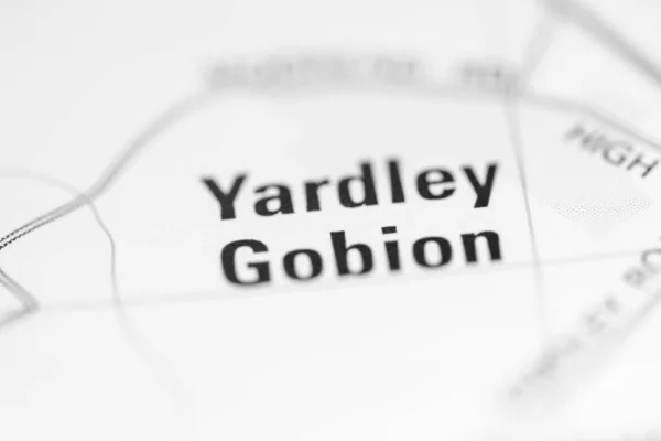 Yardley Gobion Sur Une Carte Royaume Uni — Photo