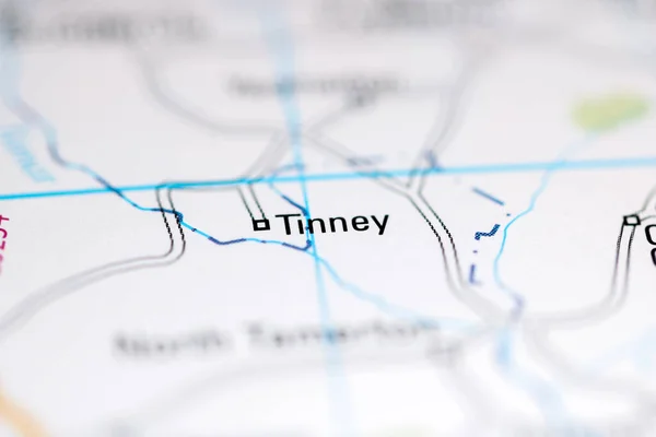Tinney Großbritannien Auf Einer Geografischen Karte — Stockfoto