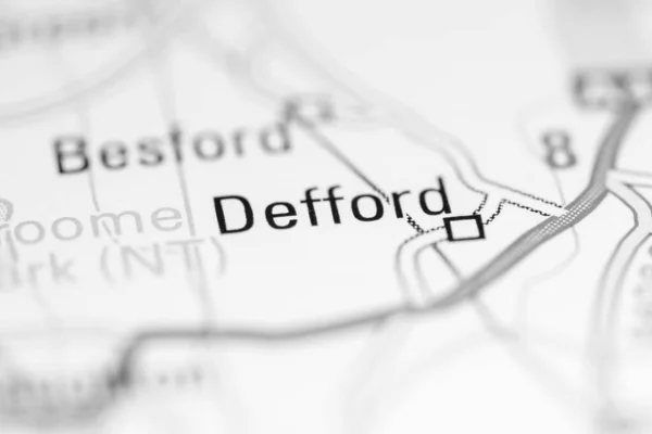 Деффорд Велика Британія Географічній Карті — стокове фото