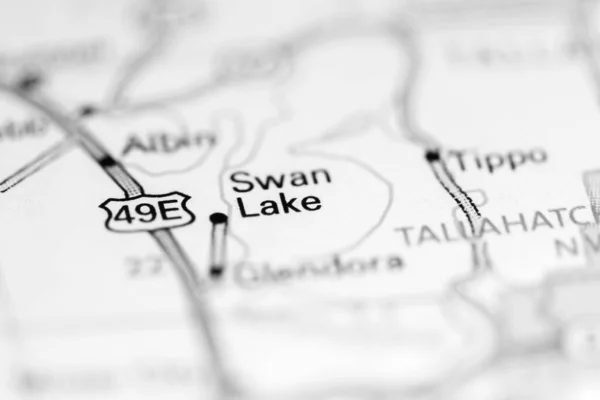 Lago Swan Mississippi Eeuu Mapa Geográfico —  Fotos de Stock