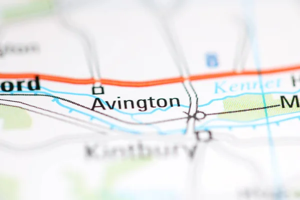 アビントン 地理地図上のイギリス — ストック写真