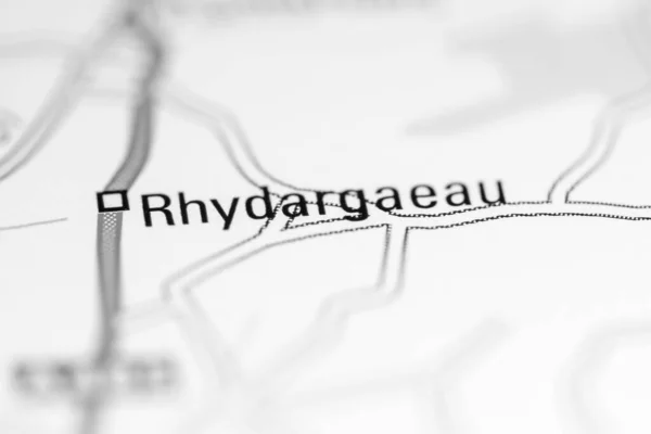 Rhydargaeau Reino Unido Mapa Geográfico —  Fotos de Stock
