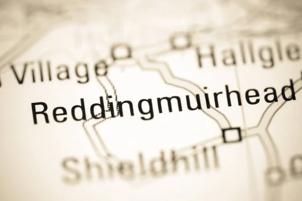 Reddingmuirhead Географічній Карті Великої Британії — стокове фото