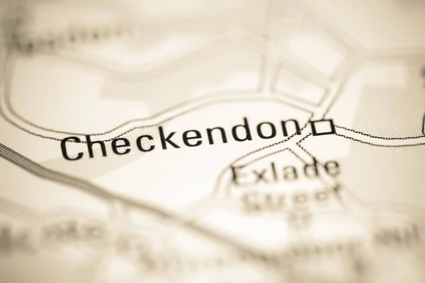 Checkendon Großbritannien Auf Einer Geografischen Karte — Stockfoto