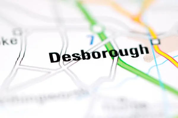 Desborough Una Mappa Geografica Del Regno Unito — Foto Stock