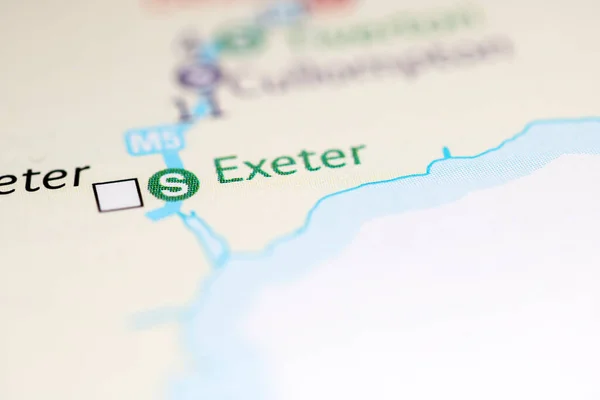 Exeter United Kingdom Geography Map — Stock Photo, Image