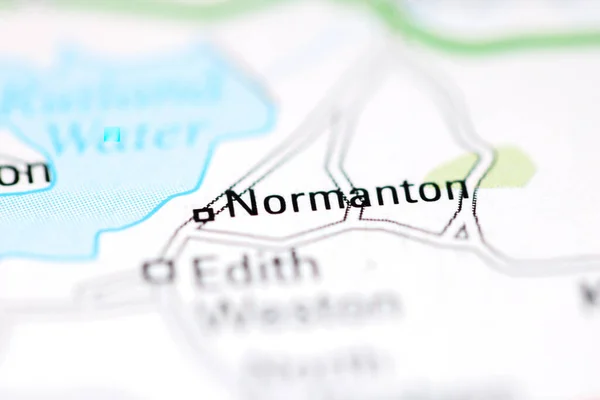 イギリスの地理地図上のノルマンディー — ストック写真