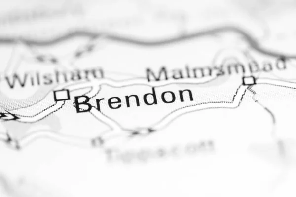 ブレンドン 地理地図上のイギリス — ストック写真