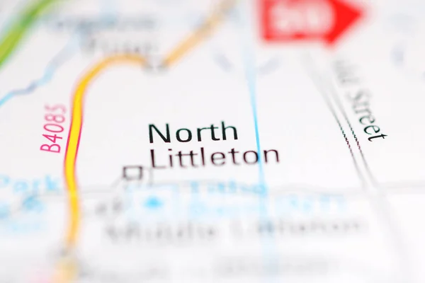 North Littleton Reino Unido Sobre Mapa Geografia — Fotografia de Stock