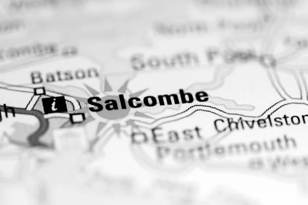 サルコーム 地理地図上のイギリス — ストック写真
