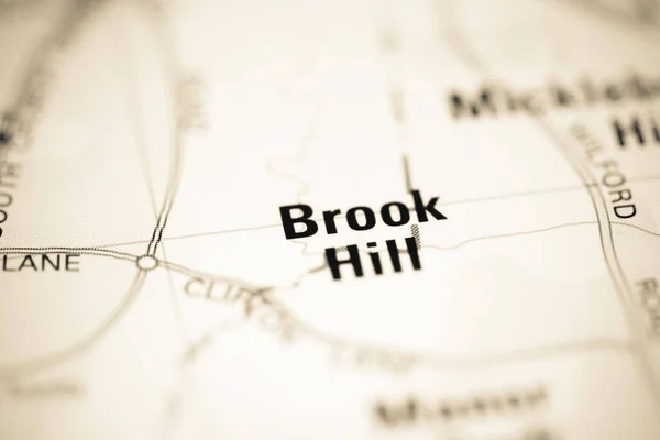 Brook Hill Mapa Geográfico Del Reino Unido — Foto de Stock