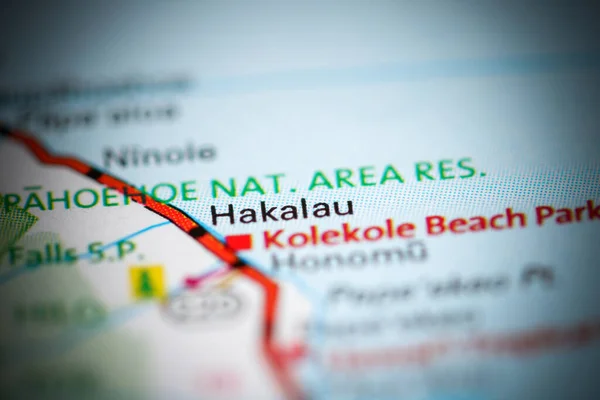 Hakalau Hawaii Usa Geography Map — Stock Photo, Image