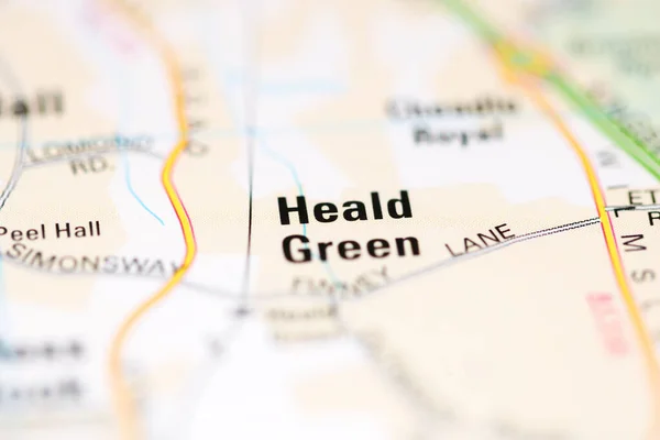 Heald Green Una Mappa Geografica Del Regno Unito — Foto Stock