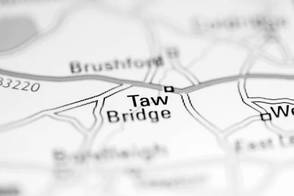 Taw Bridge Förenade Kungariket Geografisk Karta — Stockfoto