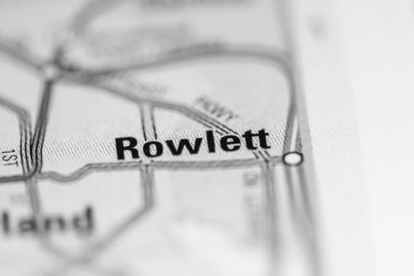 Rowlett on a map of the United States of America