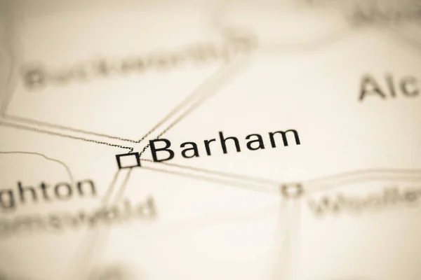 Barham Regno Unito Una Carta Geografica — Foto Stock