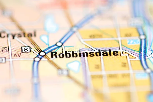 Robbinsdale on a geographical map of USA